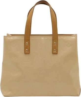 Louis Vuitton Pre-owned Monogram Vernis Tote Bag - Dames - Vintage Shopper - Beige - ONE Size - Leer - Vintage