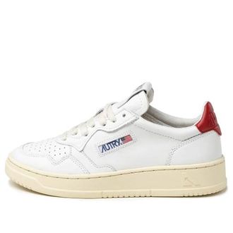Autry (WMNS) Autry Medalist Leather Low White Red AULW-LL21