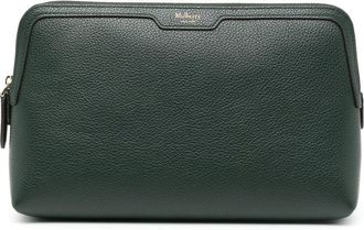 Mulberry Buidel met logo-reli&euml;f - Groen