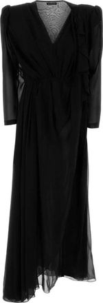 Balenciaga Tucked-In Jurk - Dames - Maxi kleedjes - Zwart - XS - Kleedjes
