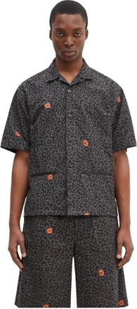 Undercover Overhemden, Heren, Grijs, M, Polyester, Shirt