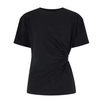 Pinko Blouses, female, Black, Size: XS Mary Maglia T-shirt