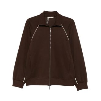 Max Mara Mmllembo Jersey Jas - Dames - Sweatshirts & Hoodies - Bruin - Maat: L Jersey