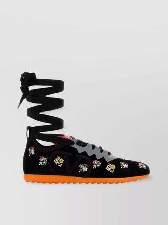 Valentino Garavani velvet high-top sneakers