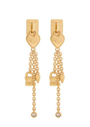 Chlo&eacute; The Chlo&eacute; Mini Paddington Charm Earrings - Gold - One Size