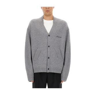 Acne Studios Cardigan in lana di yak - - Knitwear - Uomo - Grigio - L
