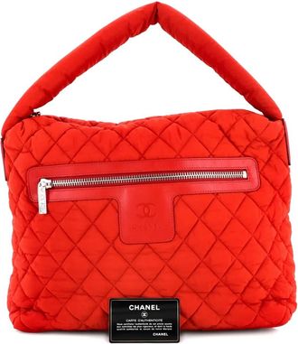 Chanel Coco Cocoon Quilted Nylon Medium hobo bag - Rood