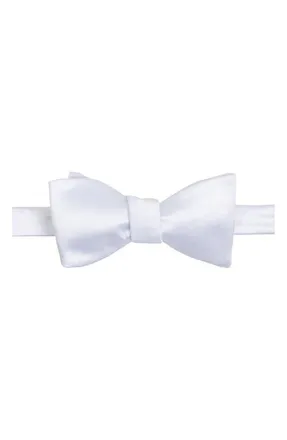 Brooklyn Brigade Mens Solid Satin Bow Tie in White at Nordstrom