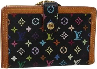 Louis Vuitton Pre-owned Wallets, female, Black, Size: ONE SIZE Pre-owned Vintage Canvas Wallet
