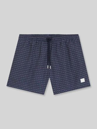 HUGO BOSS Regular Fit Badeshorts mit Logo-Patch Modell VIBE in Rosa, Gr&ouml;&szlig;e XXL