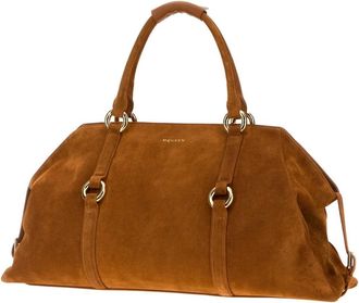 Alexander McQueen Mens Farringdon Maxi Shoulder Bag Brown Calf Skin