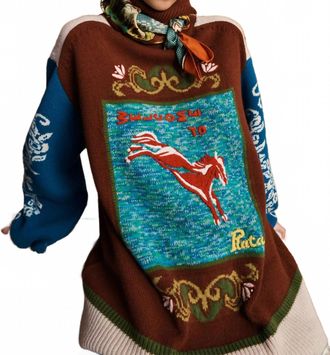 Alemais Lasso Patchwork Sweater In Multi