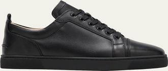Christian Louboutin Mens Louis Junior Leather Low-Top Sneakers