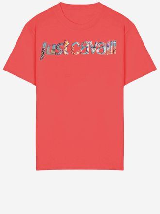 Just Cavalli Womens Cotton T-Shirt Orange T-Shirts & Jerseys