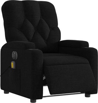 vidaXL Vidaxl - Sill&oacute;n Reclinable De Masaje El&eacute;ctrico Tela Negro