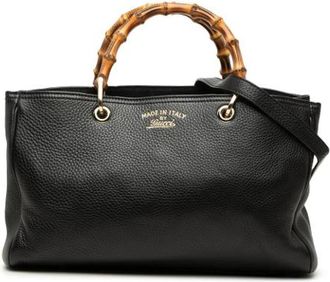 Gucci Pre-owned Satchel - Dames - Vintage Handtas - Zwart - ONE Size - Leer - Vintage