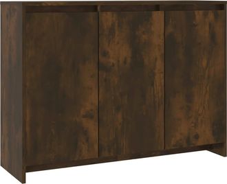 vidaXL Vidaxl - Aparador De Madera De Ingenier&iacute;a Roble Ahumado 102x33x75 Cm