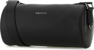 Alexander McQueen Mens Roller Crossbody Bag Black Mcqueen
