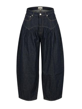 Ganni Slub Denim Corset Jeans