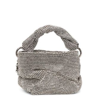 Jimmy Choo London Bonny Silver Crystal-Embellished Mini Bag