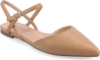 Journee Collection Womens SuperNatural Shades Wide Width Martine Flats