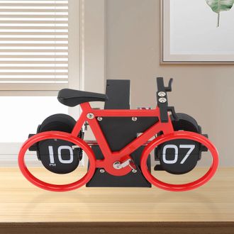 OEM Reloj Plegable Mec&aacute;nico Vintage Para Bicicletas Estilo Energizer, Reloj De Mesa De Acero Inoxidable Con Temporizador, 20 Cm, Rojo
