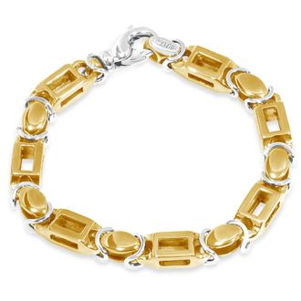 Pompeii3 Mens Link 14k Gold (61gram) or Platinum (99gram) 6-8mm Bracelet 8.5