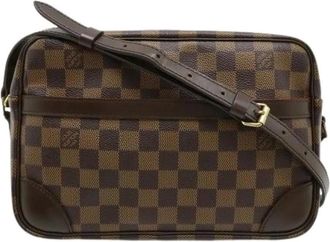 Louis Vuitton Pre-owned Cross Body Bags, female, Brown, Size: ONE SIZE Pre-owned Vintage Canvas Cross Body Bag
