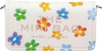 Marc Jacobs The mini bag in leather with flowers print