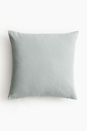 H&M Kissenh&uuml;lle aus Baumwollcanvas - Hellt&uuml;rkis