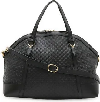 Gucci Black Microguccissima Leather 2Way Tote (Authentic Pre-Loved)