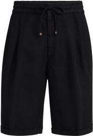 Brunello Cucinelli Gabardine Bermuda shorts in Black at Nordstrom, Size 56 It