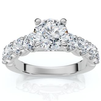 Pompeii3 Certified 3Ct Diamond Engagement Ring 14k Gold Lab Grown