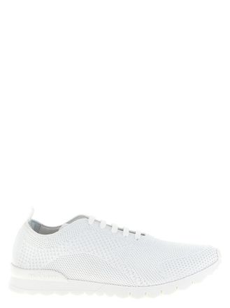 Kiton White Lace-up Sneakers