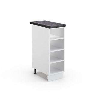Vicco Estante De Cocina Fame-line, Blanco, 30 Cm, Et Antracita Vicco