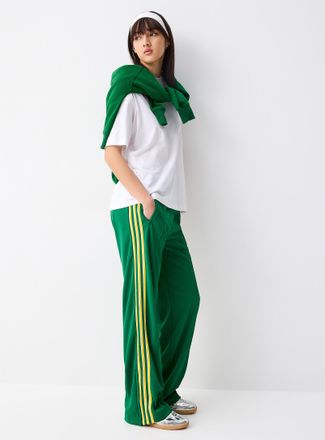 adidas Womens Three stripes wide-leg track pant
