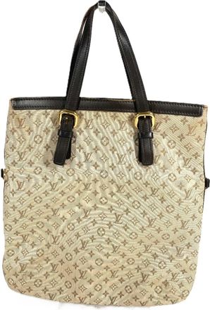 Louis Vuitton Brown Khaki Monogram Mini Handbag Tote Bag (Pre-Owned)