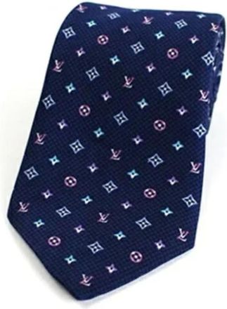 Louis Vuitton Pre-owned Accessories, male, Blue, Size: ONE SIZE Pre-owned Silk home-office