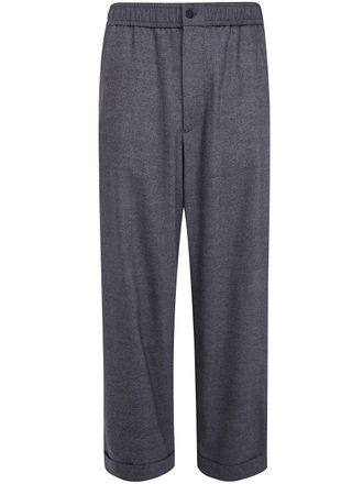 Giorgio Armani Pants Wool Cashmere Blend Rain Drum
