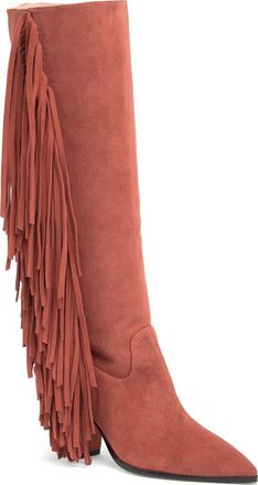 Stuart Weitzman Kenley Fringe Boot in Cardamom at Nordstrom Rack, Size 5
