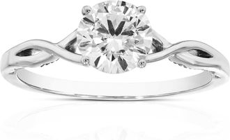 Vir Jewels 7/8 cttw Lab Grown Diamond Engagement Solitaire Ring in 14K White Gold For Women