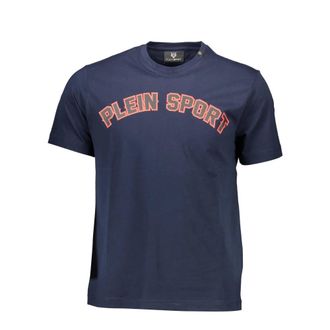 Plein Sport Training T-Shirts, male, Blue, Size: 2XL Tips117 T-Shirt