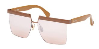 Max Mara MM0071 45G Womens Sunglasses Brown Size 60