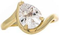 Rivka Friedman Teardrop Stone Ring in Gold/Cubic Zirconia at Nordstrom Rack, Size 6