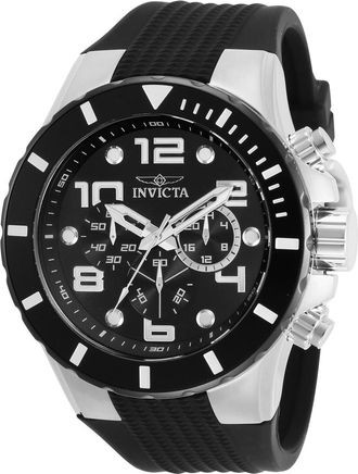 Invicta Pro Diver Chronograph Quartz Black Dial Mens Watch 30776