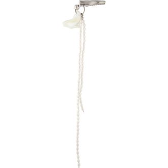 Justine Clenquet Alba Seashell & Faux Pearl Hair Clip in Palladium at Nordstrom