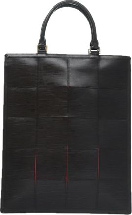 Louis Vuitton Stretch Fizz Black Leather Handbag (Pre-Owned)