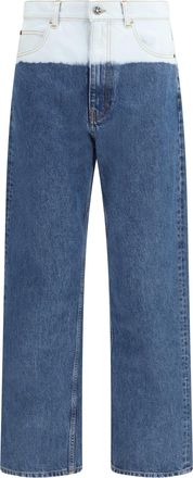 Marni Mens Jeans Five-Pocket Ultramarine Cotton Trousers