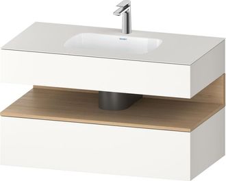 Duravit Qatego Lavabo Encastrado Con Base De Lavabo Consola, - Duravit