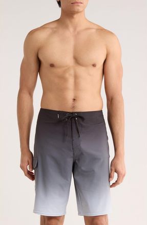 O'Neill Hyperfreak Divergent Water Resistant Swim Trunks in Grey at Nordstrom Rack, Size 40